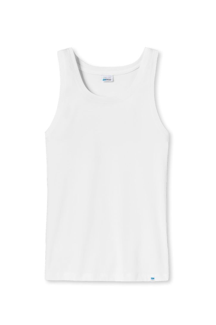 5=4 Singlet Schiesser long life cotton wit