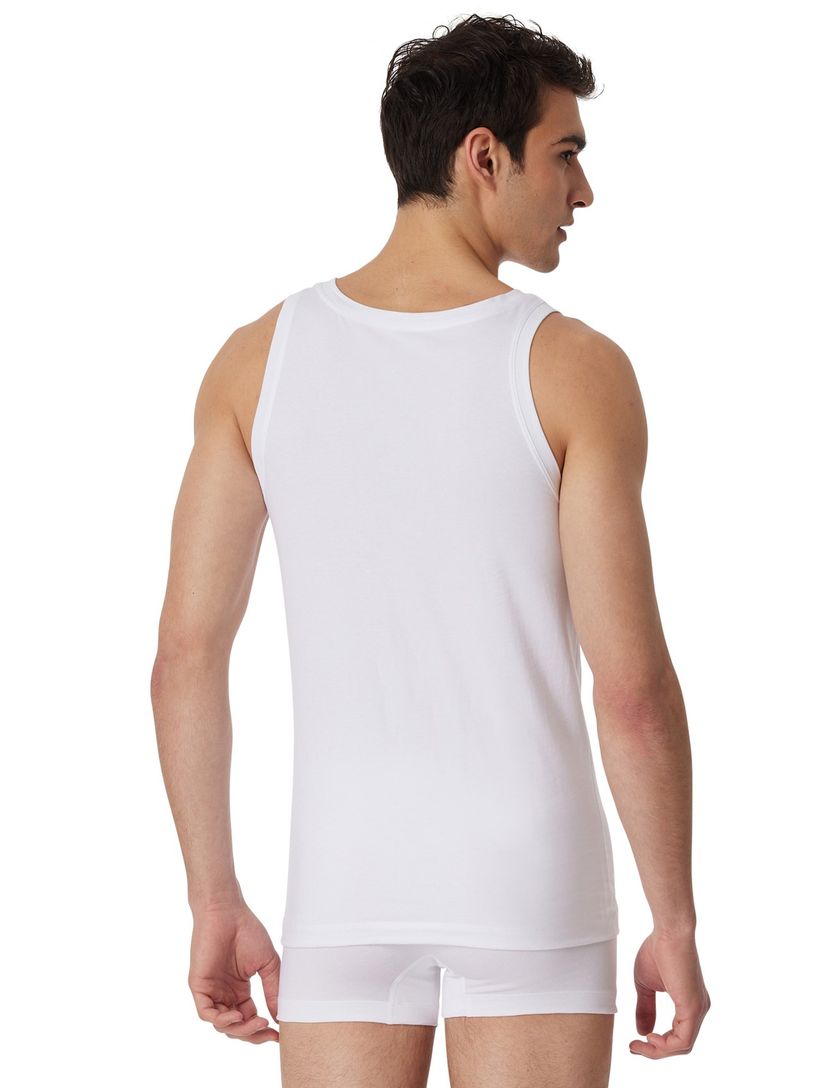 5=4 Singlet Schiesser long life cotton wit