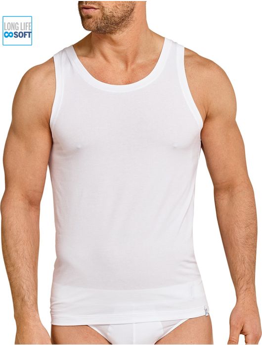 5=4 Schiesser singlet wit Long Life Soft