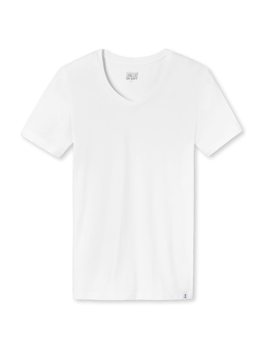 Schiesser t-shirt wit Long Life Soft