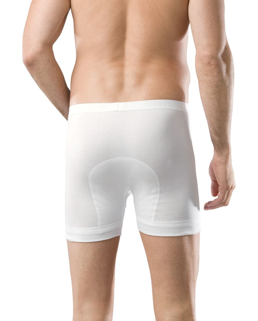5=4 Schiesser boxershort Original Classics wit met gulp katoen