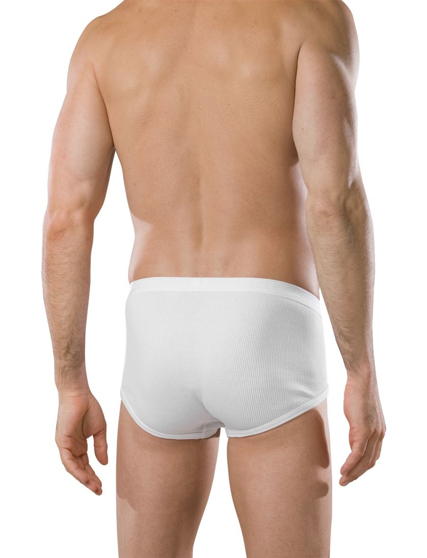 5=4 Schiesser Original slip doppelripp wit 2-pack