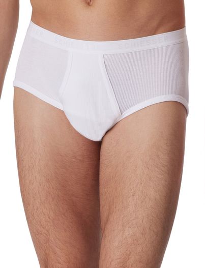 Schiesser 5=4 Schiesser Original classics slip doppelripp wit 2-pack