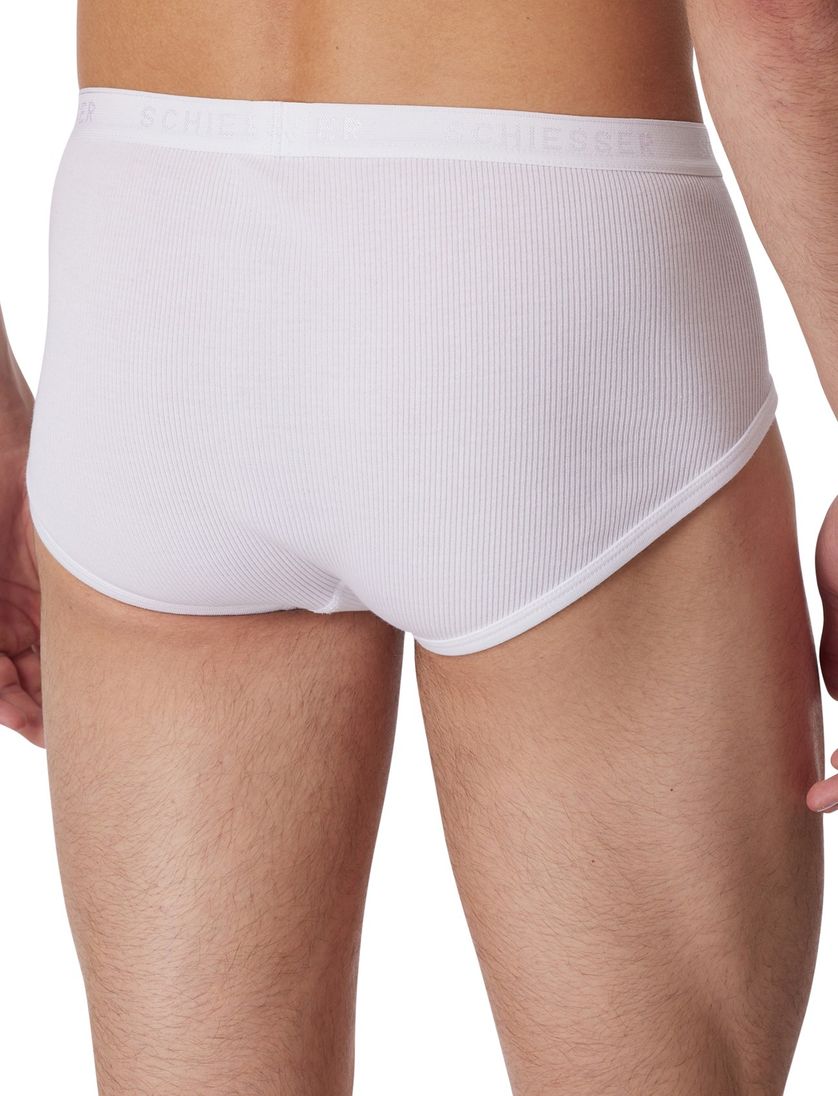 5=4 Schiesser Original slip doppelripp wit 2-pack