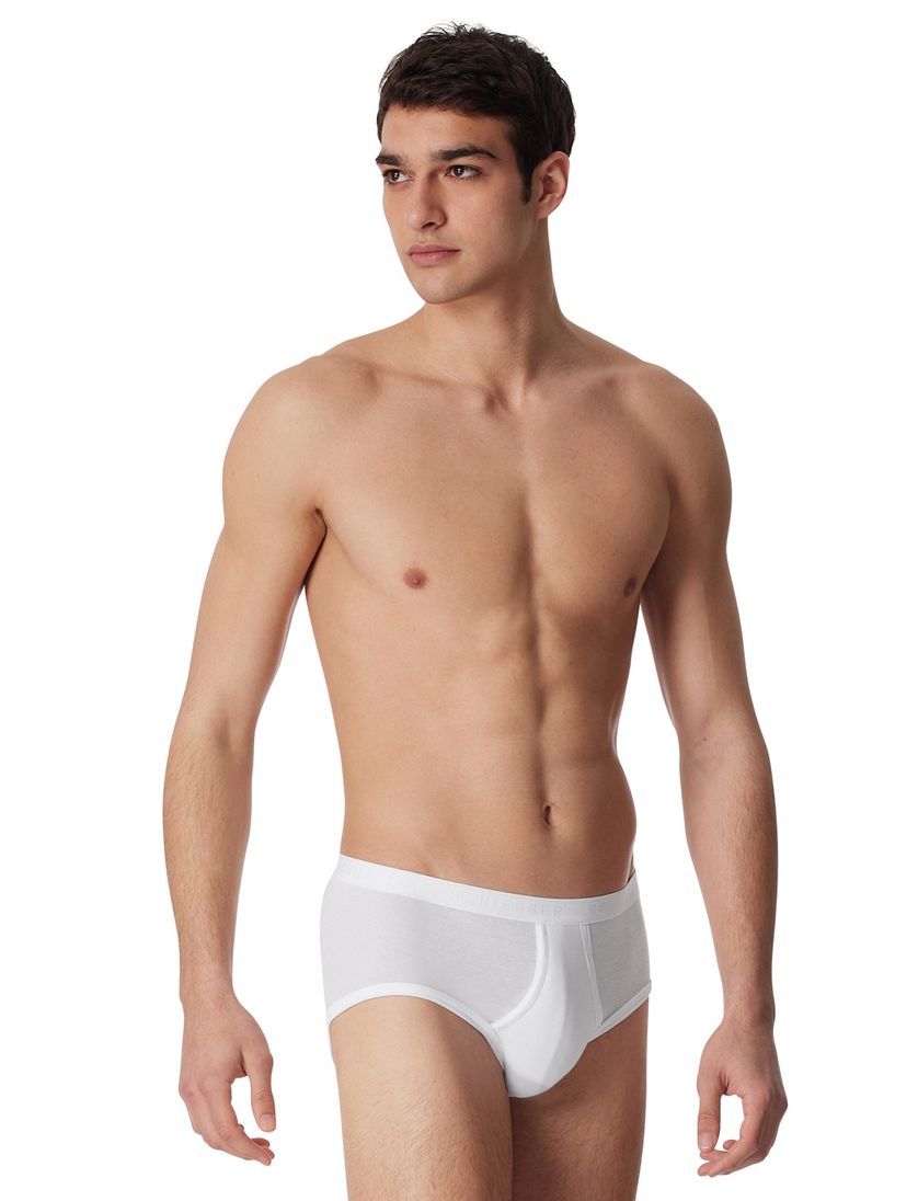 5=4 Schiesser Original slip feinripp wit 2-pack