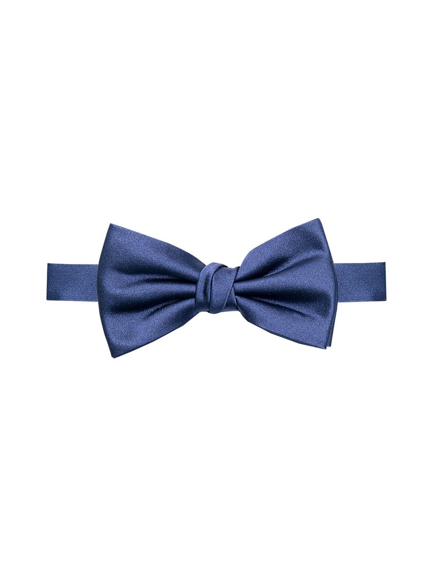 Profuomo bowtie blauw satijn