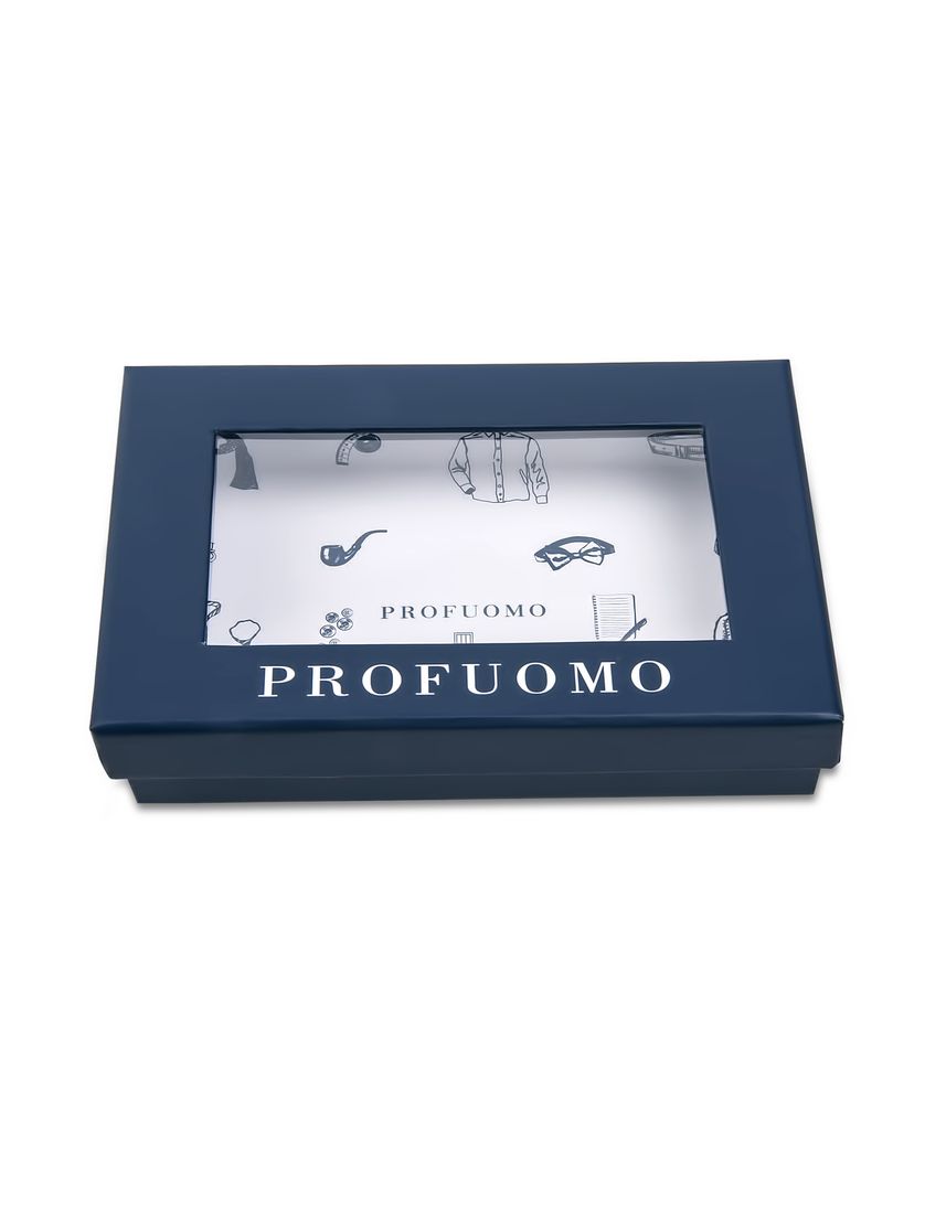 Profuomo bowtie blauw satijn
