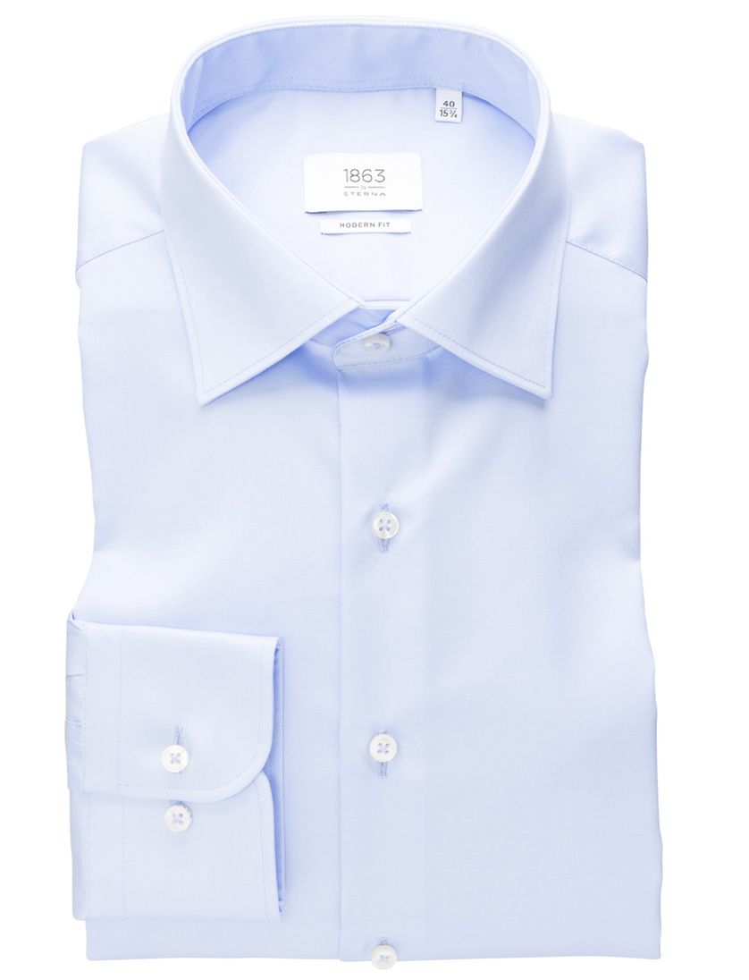 Lichtblauw shirt Eterna 1863 Modern Fit