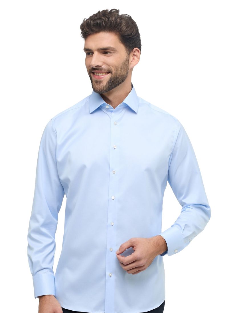 Lichtblauw shirt Eterna 1863 Modern Fit