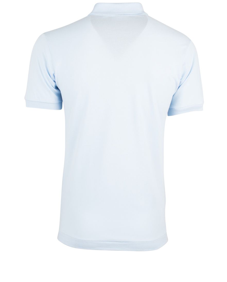 Lacoste polo wijde fit lichtblauw effen katoen