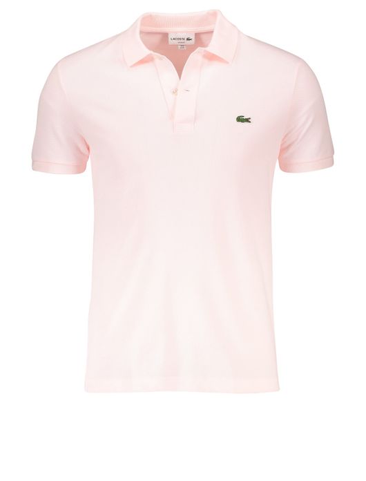 Lichtroze polo Lacoste Slim Fit