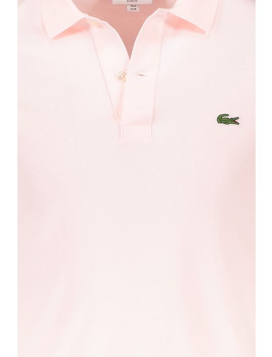 Lichtroze polo Lacoste Slim Fit