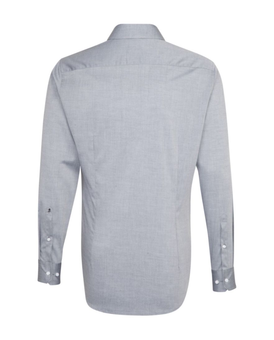 Seidensticker Shaped shirt grijs chambray