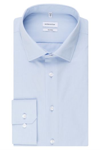 Seidensticker Seidensticker lichtblauw overhemd Shaped