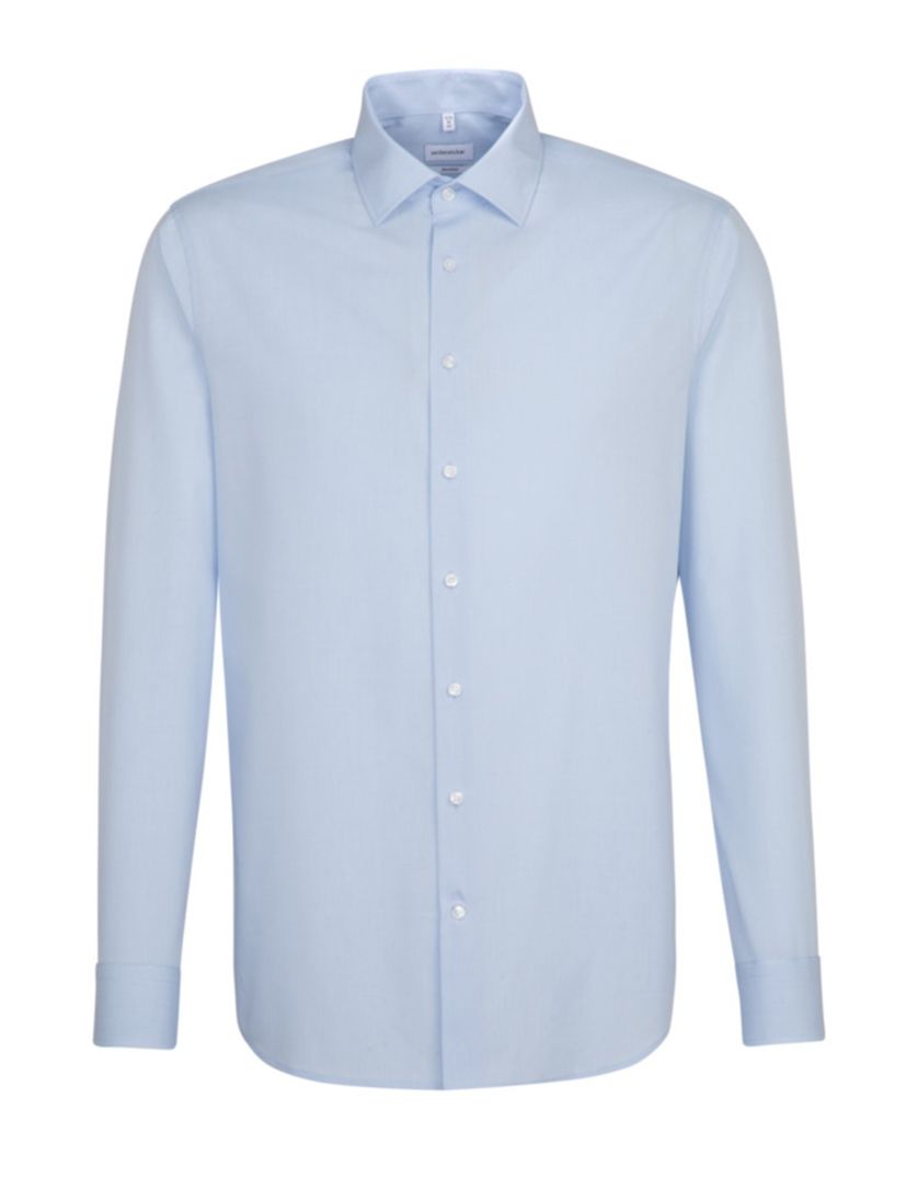 Seidensticker lichtblauw overhemd Shaped