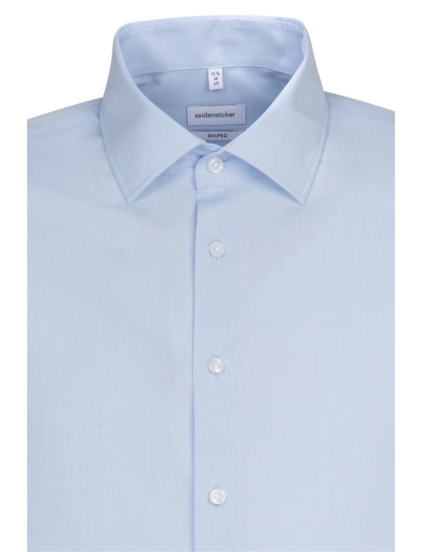 Seidensticker lichtblauw overhemd Shaped
