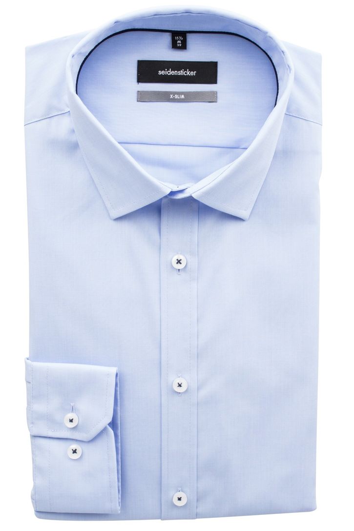 Seidensticker X-slim overhemd lichtblauw