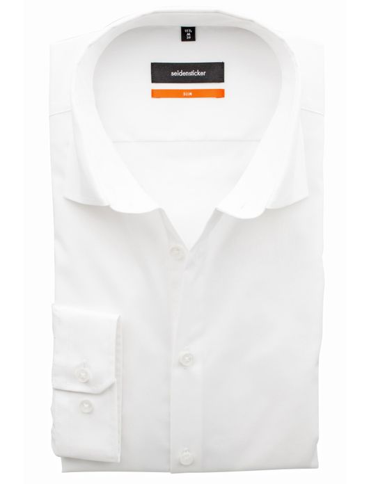 Overhemd Seidensticker Slim wit