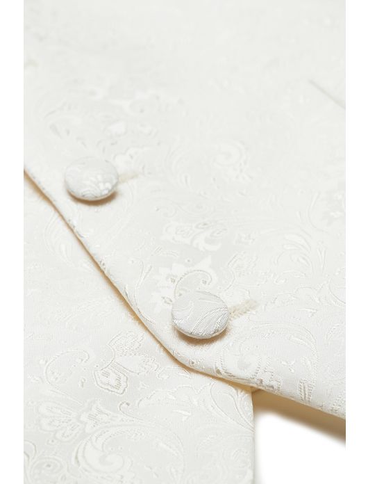 Digel gilet Lambert wit geprint