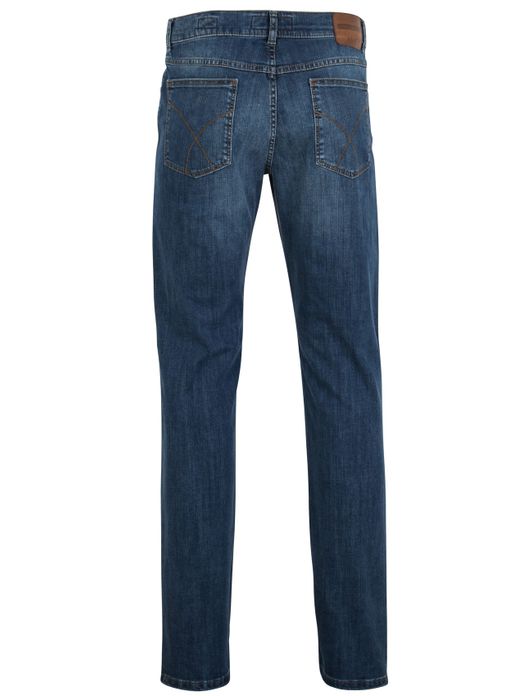 pantalon Brax blauw denim, katoen Cooper