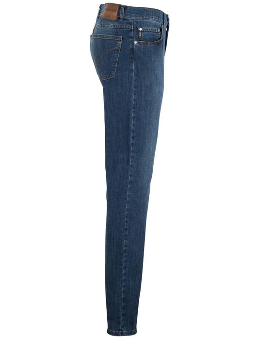 pantalon Brax blauw denim, katoen Cooper