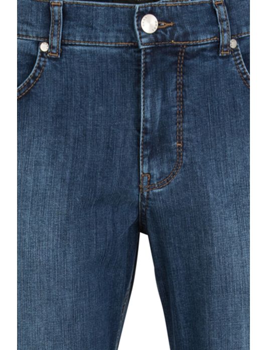 pantalon Brax blauw denim, katoen Cooper