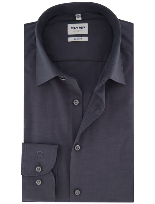 business overhemd grijs Olymp Level Five body fit