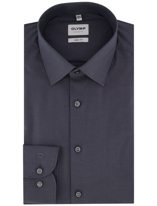 business overhemd grijs Olymp Level Five body fit