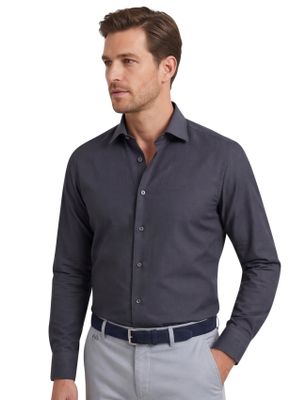 Olymp katoenen overhemd Olymp slim grijs