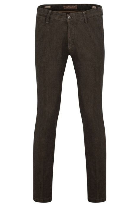 Broek Four.ten Industry bruin katoen