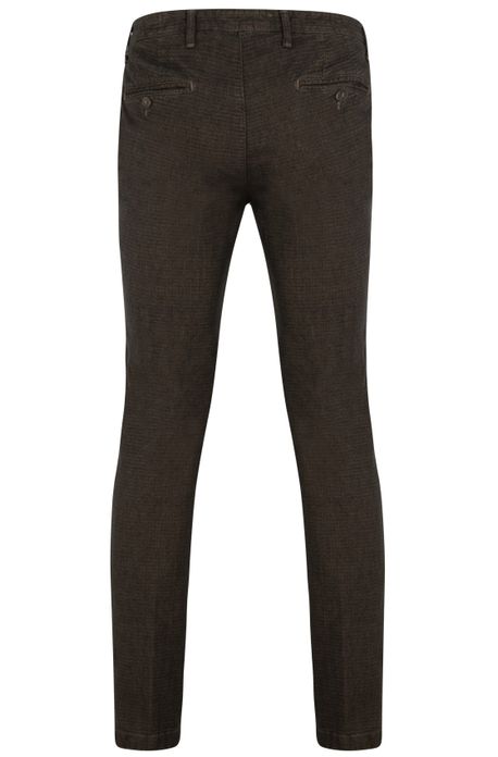 Broek Four.ten Industry bruin katoen