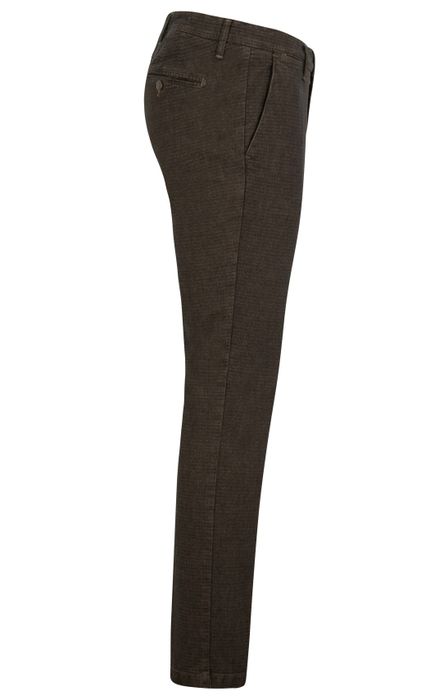 Broek Four.ten Industry bruin katoen