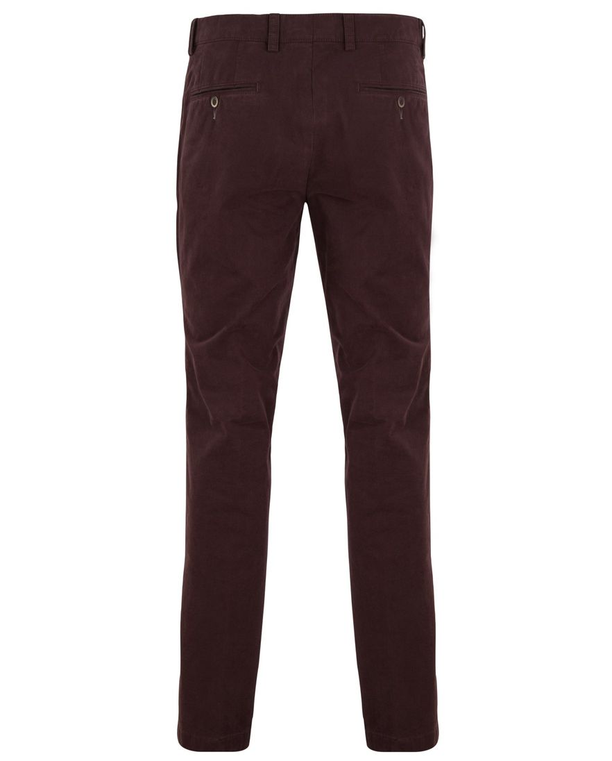 Broek Portofino aubergine slim fit