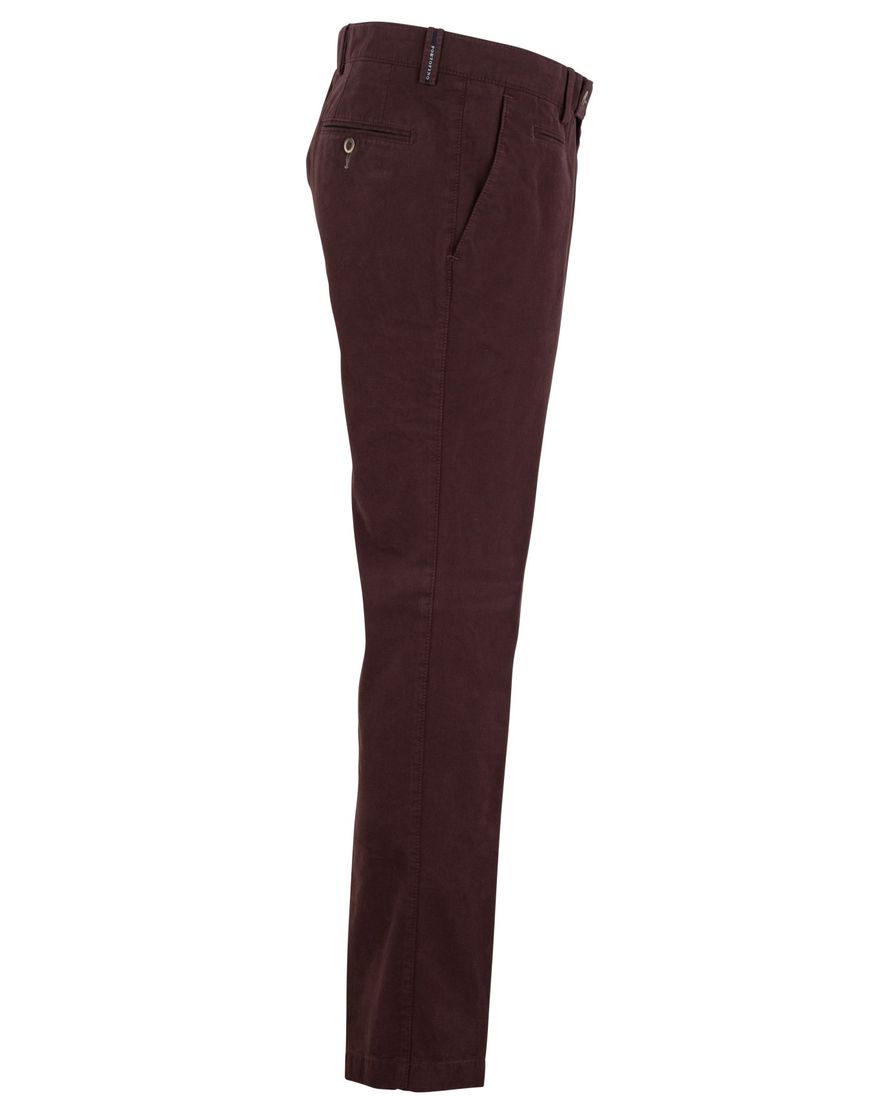 Broek Portofino aubergine slim fit