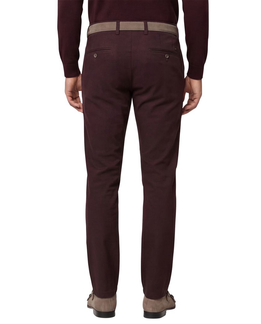 Portofino slim fit chino aubergine Ghibli