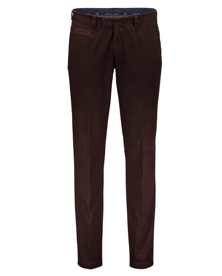 Portofino broek slim fit aubergine