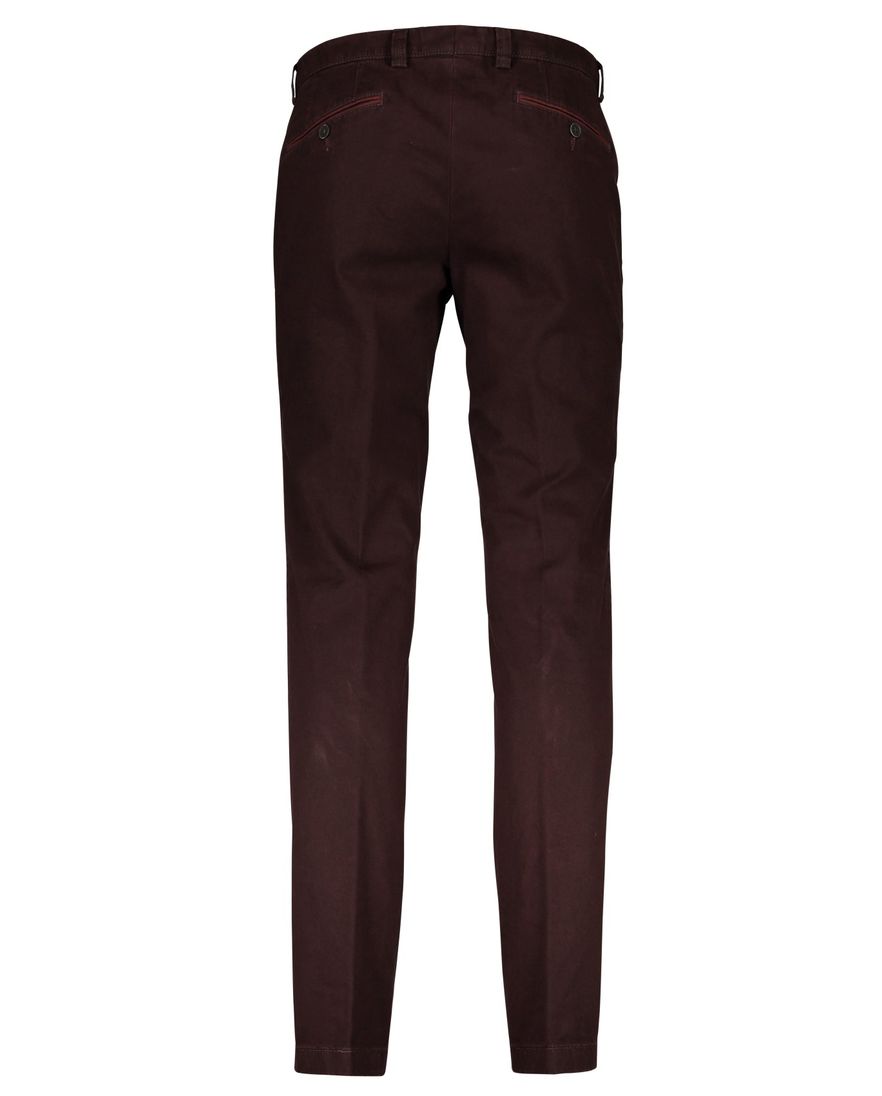 Portofino broek slim fit aubergine