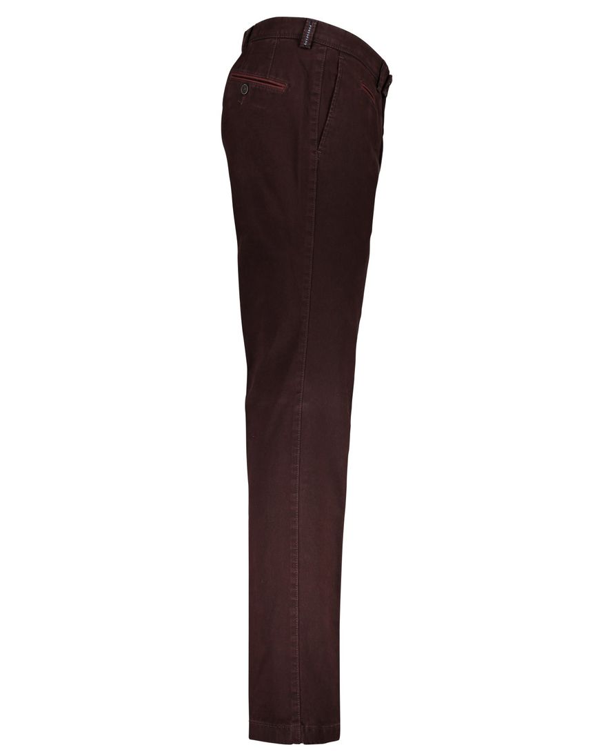 Portofino broek slim fit aubergine