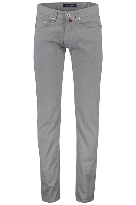 Pierre Cardin 5-pocket broek grijs modern fit