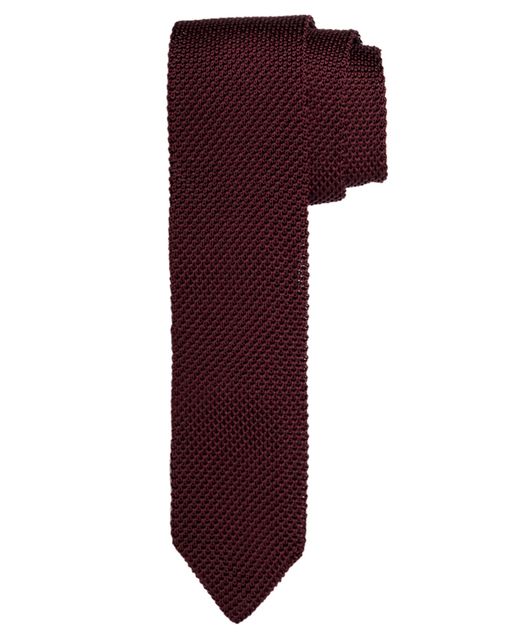 Profuomo bordeaux gebreide das zijde