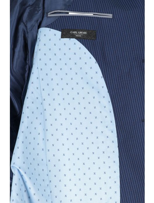 Carl Gross colbert blauw gestreept