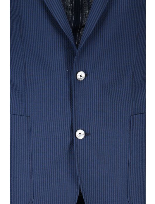 Carl Gross colbert blauw gestreept