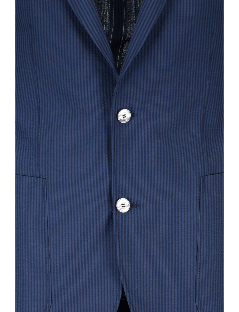 Carl Gross colbert blauw gestreept