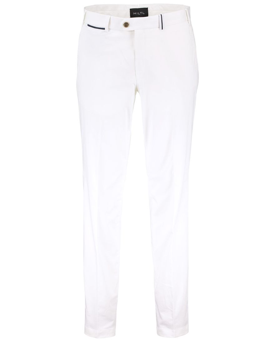 Hiltl pantalon wit katoen Peaker-S
