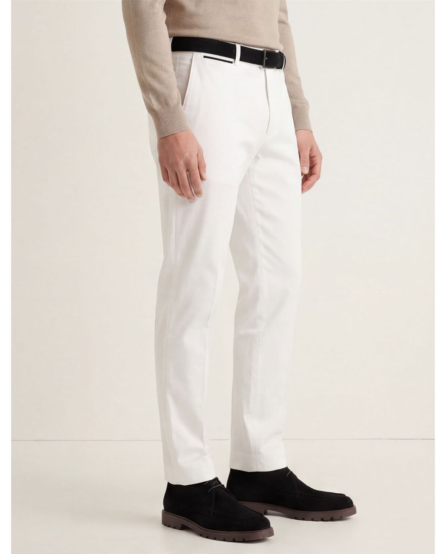 Hiltl pantalon wit katoen Peaker-S