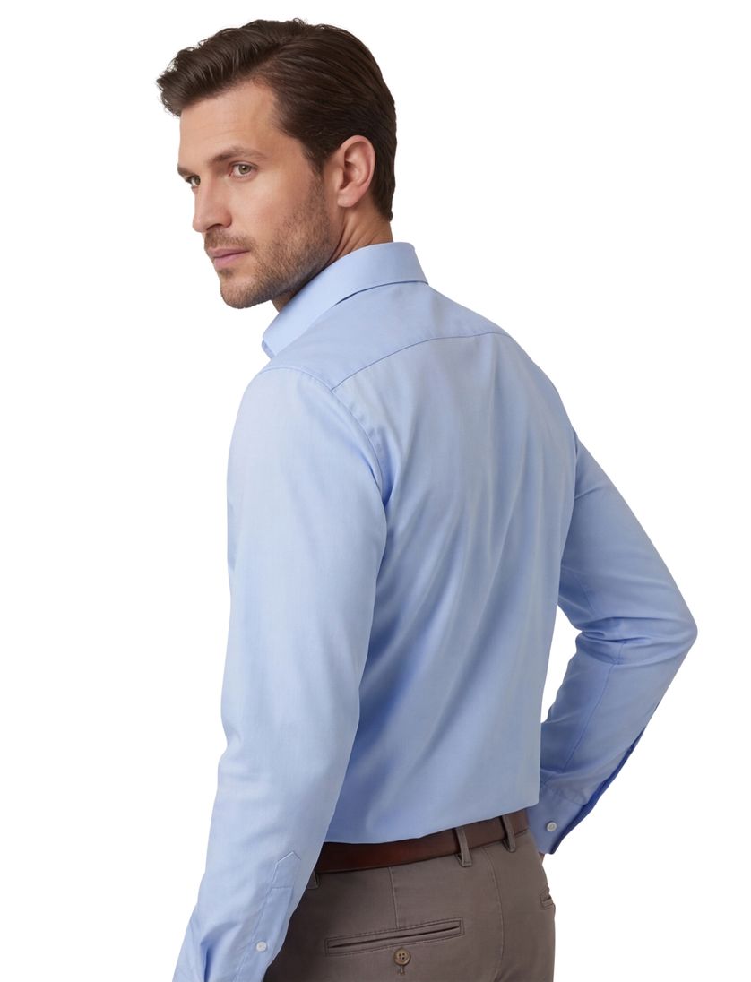 Olymp overhemd lichtblauw uni Level Five