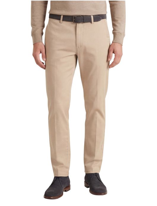 Katoenen chino Gardeur flat front beige Benny