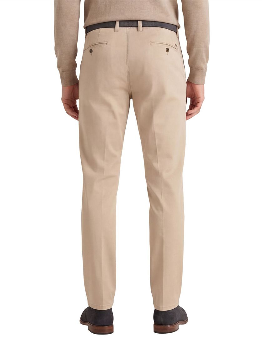 Gardeur broek Benny beige flatfront katoen