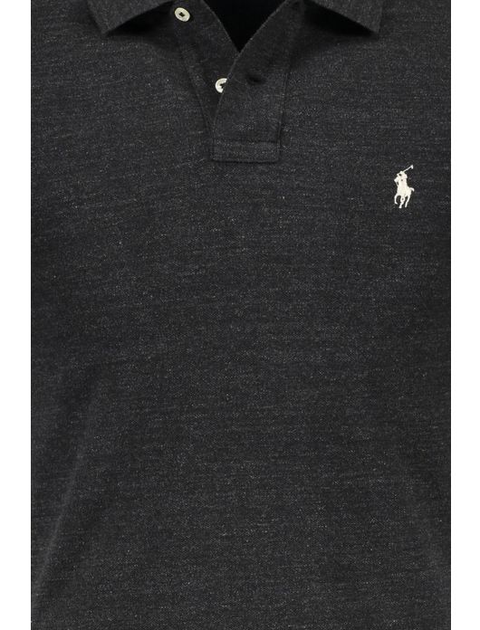 polo Polo Ralph Lauren grijs effen katoen slim fit