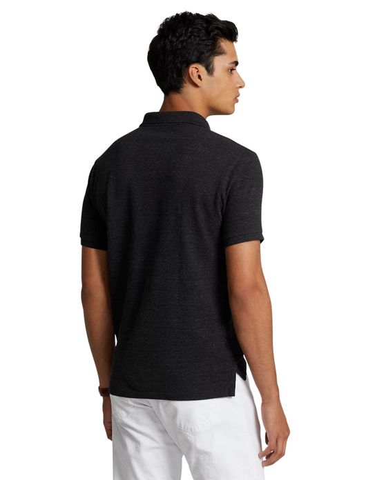 polo Polo Ralph Lauren grijs effen katoen slim fit